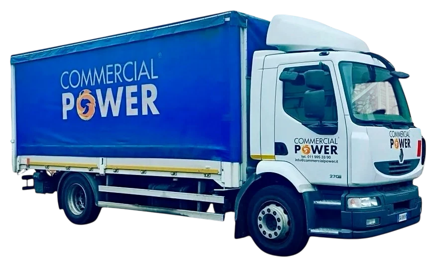 Camion Commercial Power carico di bancali